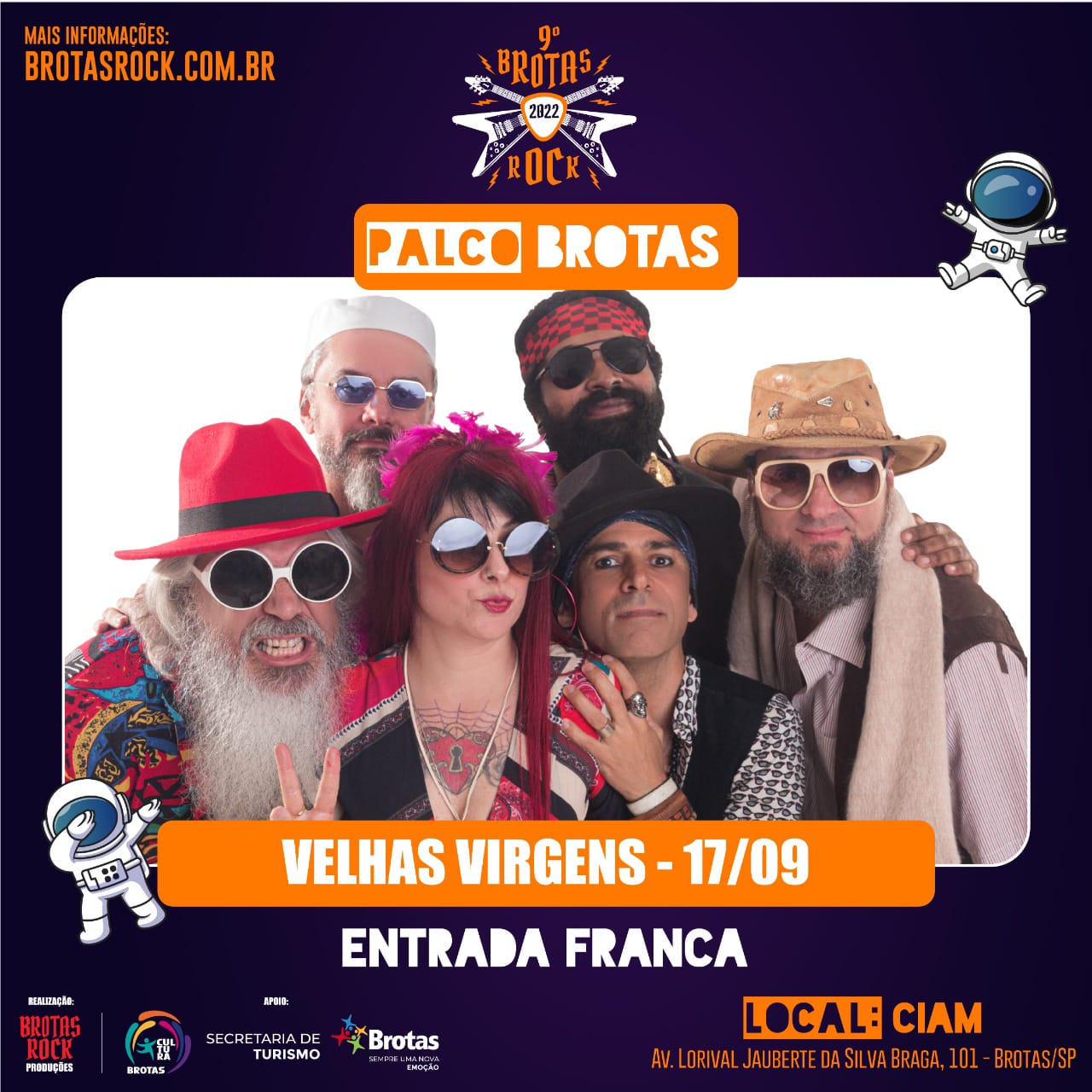 Velhas Virgens no Palco Brotas