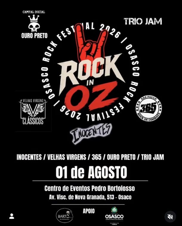 Rock in Oz - Osasco - SP - Clássicos das velhas 40 anos